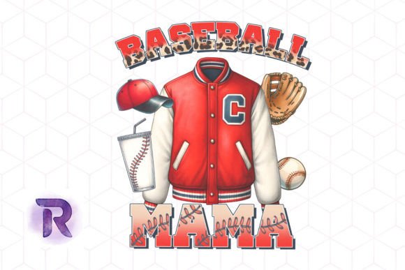 Baseball Mom PNG: Graphics for Crafts & Branding