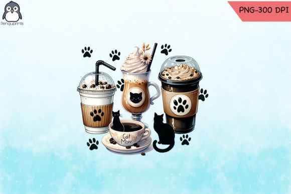 Cat Mom Coffee Sublimation: Graphics for Crafts
