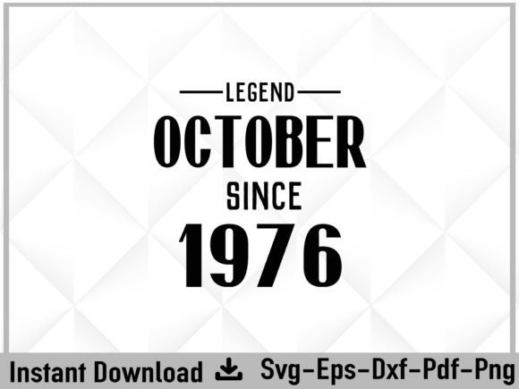 Legend Since 1976 SVG: Graphics for Crafts