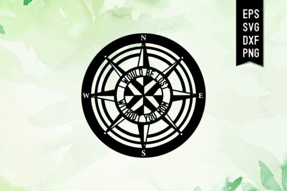 Lost Without Mom Compass Wall Art: Graphics for Crafts