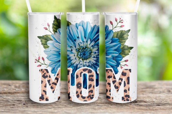 Mom Flowers Tumbler Wrap Png: Graphics for Crafts