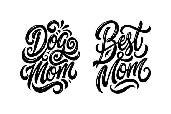 Review: Dog and Best Mom Calligraphy for Embroidery
