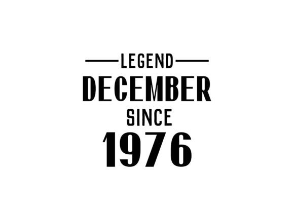 Review: Legend Since December 1976 Birthday SVG for Embroidery